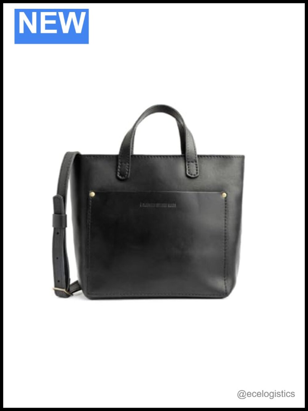 Full-Grain Leather Mini Crossbody Tote Handcrafted